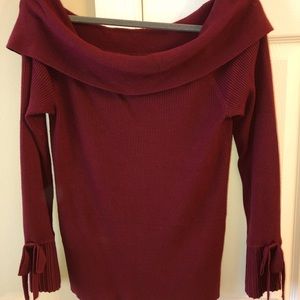 Women’s off-the-shoulder sweater